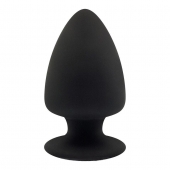 Черная анальная втулка SILEXD Plug Model 1 L - 13 см. - Adrien Lastic