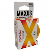 Презервативы анатомической формы Maxus Sensual - 3 шт. - Maxus - купить с доставкой в Керчи