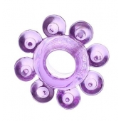 Мягкая фиолетовая гелевая насадка - Toyfa Basic - в Керчи купить с доставкой