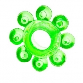 Зеленое эрекционное кольцо-цветок - Toyfa Basic - в Керчи купить с доставкой