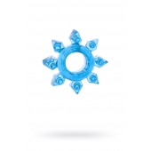 Голубая гелевая насадка-звезда - Toyfa Basic - в Керчи купить с доставкой