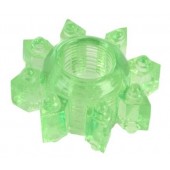 Зеленое эрекционное кольцо-звезда - Toyfa Basic - в Керчи купить с доставкой