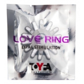 Прозрачное гелевое эрекционное кольцо с шипиками - Toyfa Basic - в Керчи купить с доставкой