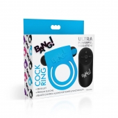 Голубое эрекционное виброкольцо 28X Remote Control Vibrating Cock Ring   Bullet - XR Brands - в Керчи купить с доставкой