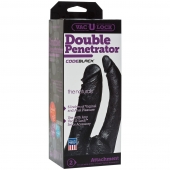 Черная насадка-фаллоимитатор для двойной стимуляции Double Penetrator - 16 см. - Doc Johnson - купить с доставкой в Керчи