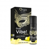 Съедобный жидкий вибратор Dual Vibe! со вкусом лимонного джина с тоником - 15 мл. - ORGIE - купить с доставкой в Керчи