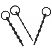 Набор из 3 черных силиконовых уретральных стимуляторов Training Set - Orion - купить с доставкой в Керчи