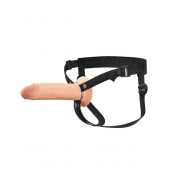 Полый страпон на ремнях 8’’ Hollow Silicone Strap-on - Pipedream - купить с доставкой в Керчи