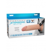 Полый страпон на ремнях 6’’ Hollow Silicone Strap-on - Pipedream - купить с доставкой в Керчи