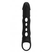 Черная насадка-удлинитель Vibrating Extender With Remote с вибрацией - Dream Toys - в Керчи купить с доставкой