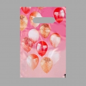 Пакет «Праздничные шары» с вырубной ручкой (20х30 см) - UPAK LAND - купить с доставкой в Керчи
