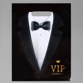 Пакет «Смокинг VIP» полиэтиленовый с вырубной ручкой (30х40 см) - UPAK LAND - купить с доставкой в Керчи