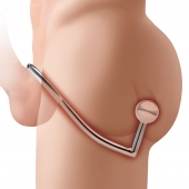 Кольцо на пенис с анальным стимулятором Stainless Steel Anal Hook   Cock Ring - BlueLine - в Керчи купить с доставкой