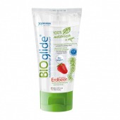 Гель-смазка на водной основе с ароматом клубники BioGlide - 80 мл. - Joy Division - купить с доставкой в Керчи