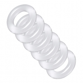 Комплект из 6 прозрачных эрекционных колец Ring Master Custom Ball Stretcher Kit - XR Brands - в Керчи купить с доставкой