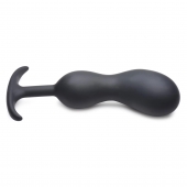 Черный массажер простаты с утяжелителями Premium Silicone Weighted Prostate Plug XL - 20,8 см. - XR Brands - в Керчи купить с доставкой