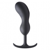 Черный массажер простаты с утяжелителями Premium Silicone Weighted Prostate Plug XL - 20,8 см. - XR Brands - в Керчи купить с доставкой