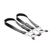 Ремни с зажимами для половых губ Spread Labia Spreader Straps with Clamps - XR Brands - купить с доставкой в Керчи