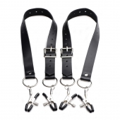 Ремни с зажимами для половых губ Spread Labia Spreader Straps with Clamps - XR Brands - купить с доставкой в Керчи