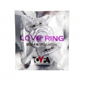 Прозрачное виброкольцо с двумя вибропульками - Toyfa Basic - в Керчи купить с доставкой