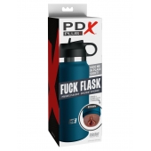 Смуглый мастурбатор-вагина в синей колбе F*ck Flask - Pipedream - в Керчи купить с доставкой