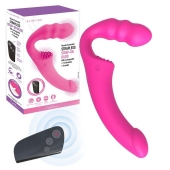 Розовый безремневой страпон Straples Strap-On Dildo - Erokay - купить с доставкой в Керчи
