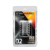 Прозрачная насадка на пенис с шишечками STAY HARD COCK SLEEVE 02 CLEAR - Blush Novelties - в Керчи купить с доставкой