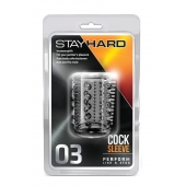 Прозрачная насадка с шипами и шишечками STAY HARD COCK SLEEVE 03 CLEAR - Blush Novelties - в Керчи купить с доставкой