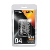 Прозрачная насадка с бороздками STAY HARD COCK SLEEVE 04 CLEAR - Blush Novelties - в Керчи купить с доставкой