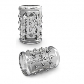 Прозрачная насадка с капельками STAY HARD COCK SLEEVE 05 CLEAR - Blush Novelties - в Керчи купить с доставкой