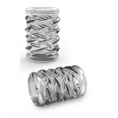 Прозрачная насадка с объёмными чёрточками STAY HARD COCK SLEEVE 06 CLEAR - Blush Novelties - в Керчи купить с доставкой