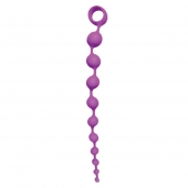 Лиловая анальная цепочка Beaded Adventure - 35,5 см. - Selopa