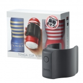 Набор Tenga Cup Vibrator 1st Set: вибратор Cup Vibrator, мастурбатор Original Vacuum Cup, мастурбатор Premium Original Vacuum Cup - Tenga - в Керчи купить с доставкой