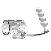 Прозрачная насадка на пенис и мошонку с анальным стимулятором Rilley - Baile - в Керчи купить с доставкой