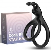 Черное эрекционное кольцо с подхватом мошонки - Boys of Toys - в Керчи купить с доставкой