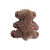 Бондажный набор: бурый мишка с розовыми оковами и наручниками - Pecado - купить с доставкой в Керчи