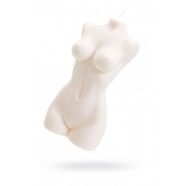 Белая интерьерная свеча в форме женского торса - 850 гр. - Pecado - купить с доставкой в Керчи