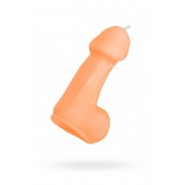 Оранжевая свеча в форме пениса - 47 гр. - Pecado - купить с доставкой в Керчи