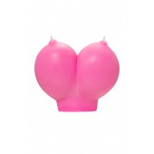 Розовая свеча «Сиськи» - 150 гр. - Pecado - купить с доставкой в Керчи