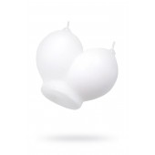 Белая сувенирная свеча «Сиськи» - Pecado - купить с доставкой в Керчи