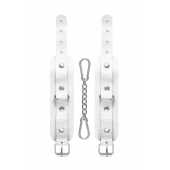 Белые узкие наручники-браслеты со скруглёнными углами - Pecado - купить с доставкой в Керчи