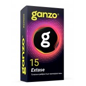 Презервативы анатомической формы с точечной и ребристой структурой Ganzo Extase - 15 шт. - Ganzo - купить с доставкой в Керчи