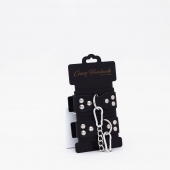 Черные кожаные оковы с регулируемыми ремешками - Crazy Handmade - купить с доставкой в Керчи