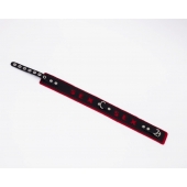 Черно-красный ошейник Sex - Crazy Handmade - купить с доставкой в Керчи