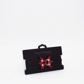 Черный ошейник с красным декором и строчкой - Crazy Handmade - купить с доставкой в Керчи