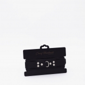 Черный ошейник из высококачественной натуральной кожи - Crazy Handmade - купить с доставкой в Керчи