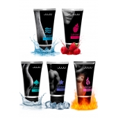 Набор из 5 лубрикантов JUJU (увлажняющий, Hot+, Long, Anal, малина) - JuJu - купить с доставкой в Керчи