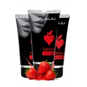 Набор из 3 съедобных лубрикантов JUJU со вкусом клубники - JuJu - купить с доставкой в Керчи