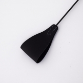 Стек с широким черным кожаным наконечником и металлической ручкой - 67 см. - Crazy Handmade - купить с доставкой в Керчи