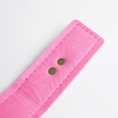 Черно-розовый ошейник с золотистой фурнитурой - Crazy Handmade - купить с доставкой в Керчи